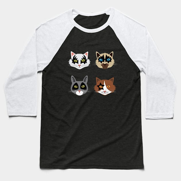 KISS MEOW Baseball T-Shirt by sandangmurah